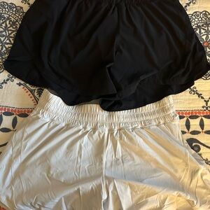 lululemon athletica Black and white Athletic Shorts
